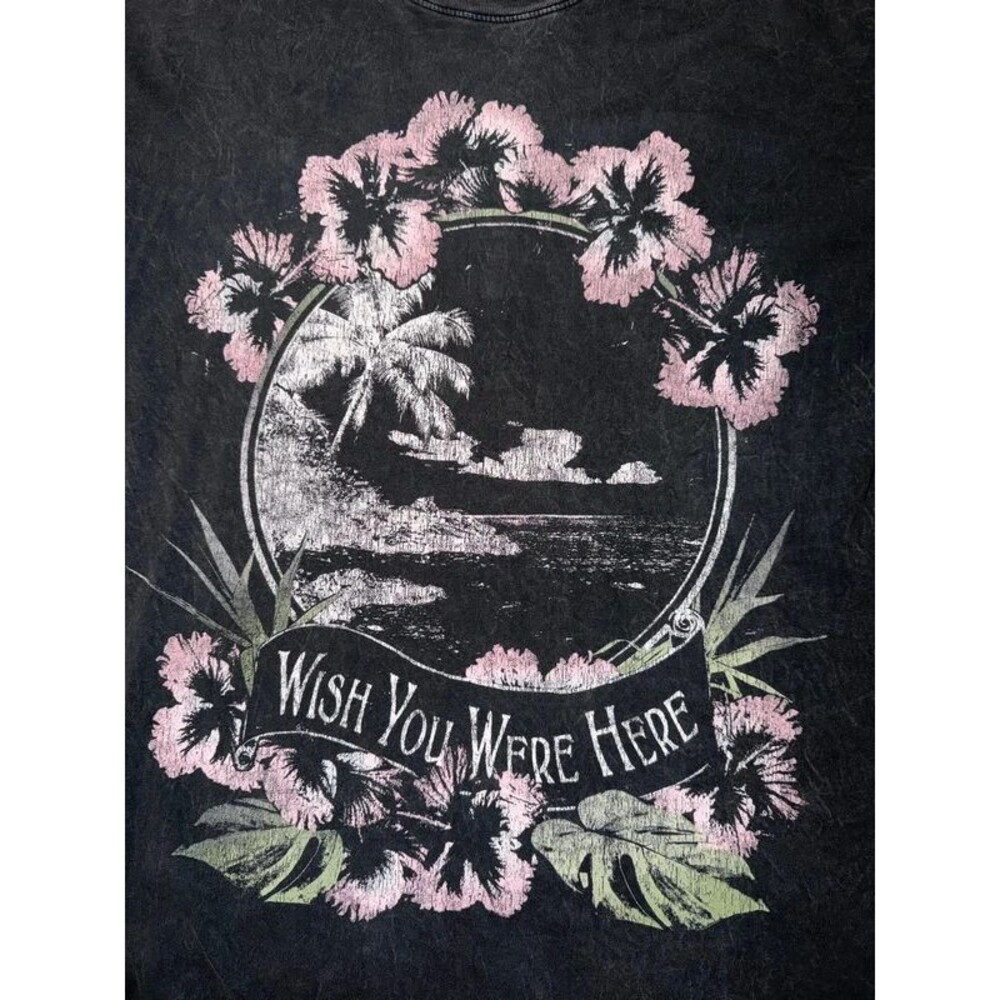 Hollister Wish You Were Here Graphic T-Shirt Medium - Picture 2 of 4